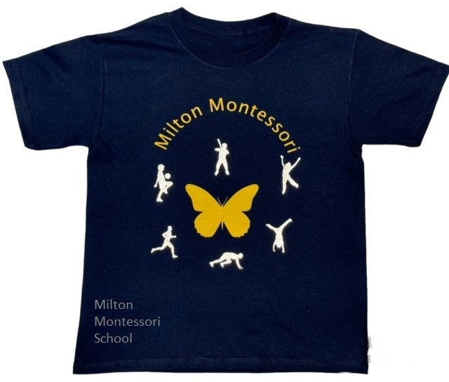 PE Adult T-shirt Navy Blue Women