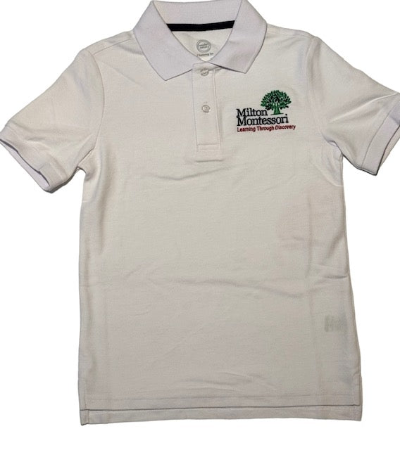Uniform Polo Shirt White Short Sleeve boys