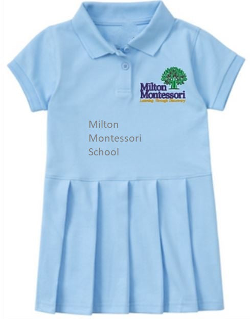 Uniform Polo Dress Light Blue